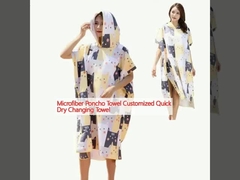 Máy khăn tắm poncho microfiber tùy chỉnh